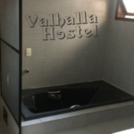 Banheira de hidromassagem Valhalla Hostel em Florianópolis